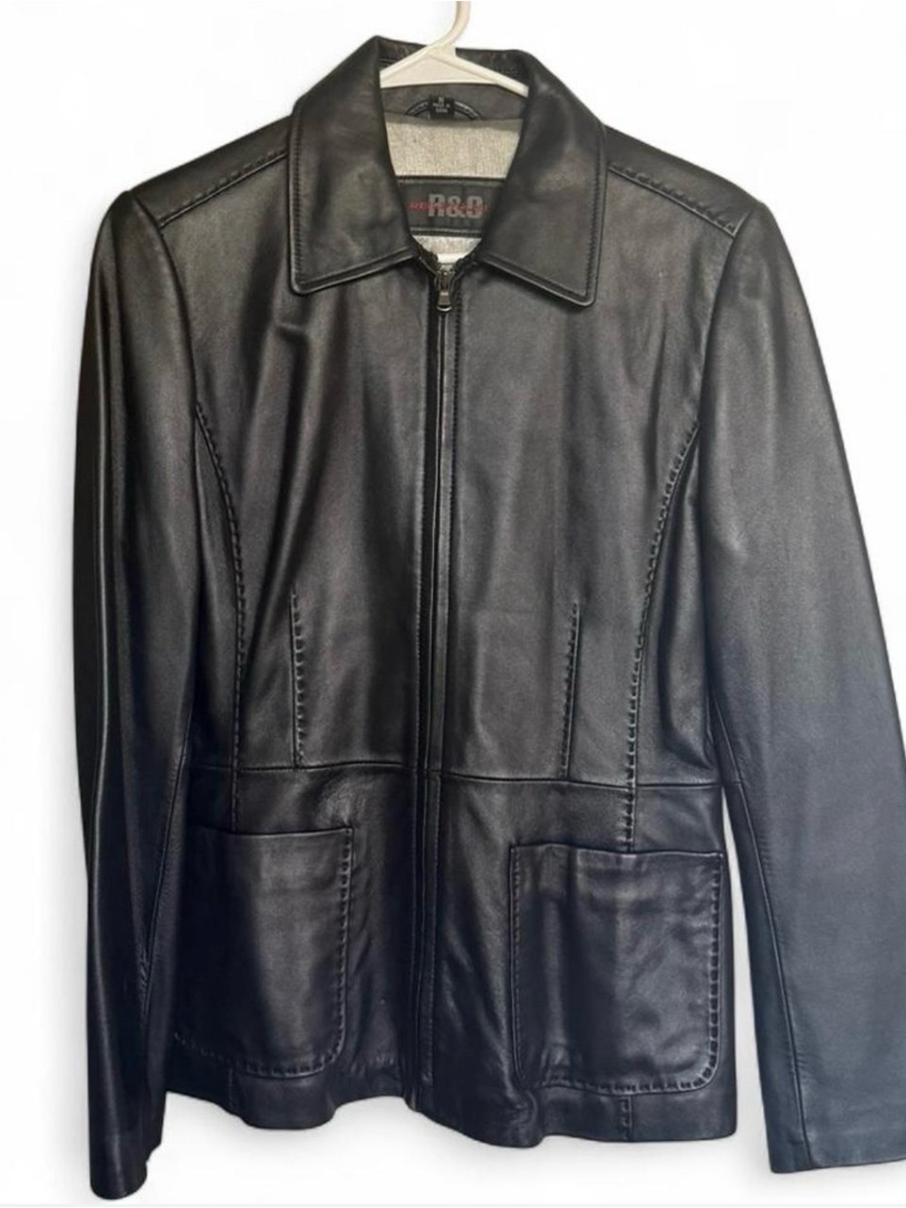 Reilly Olmes Size S Black
Leather Full Zip Jacket Minimal
Matrix Style
